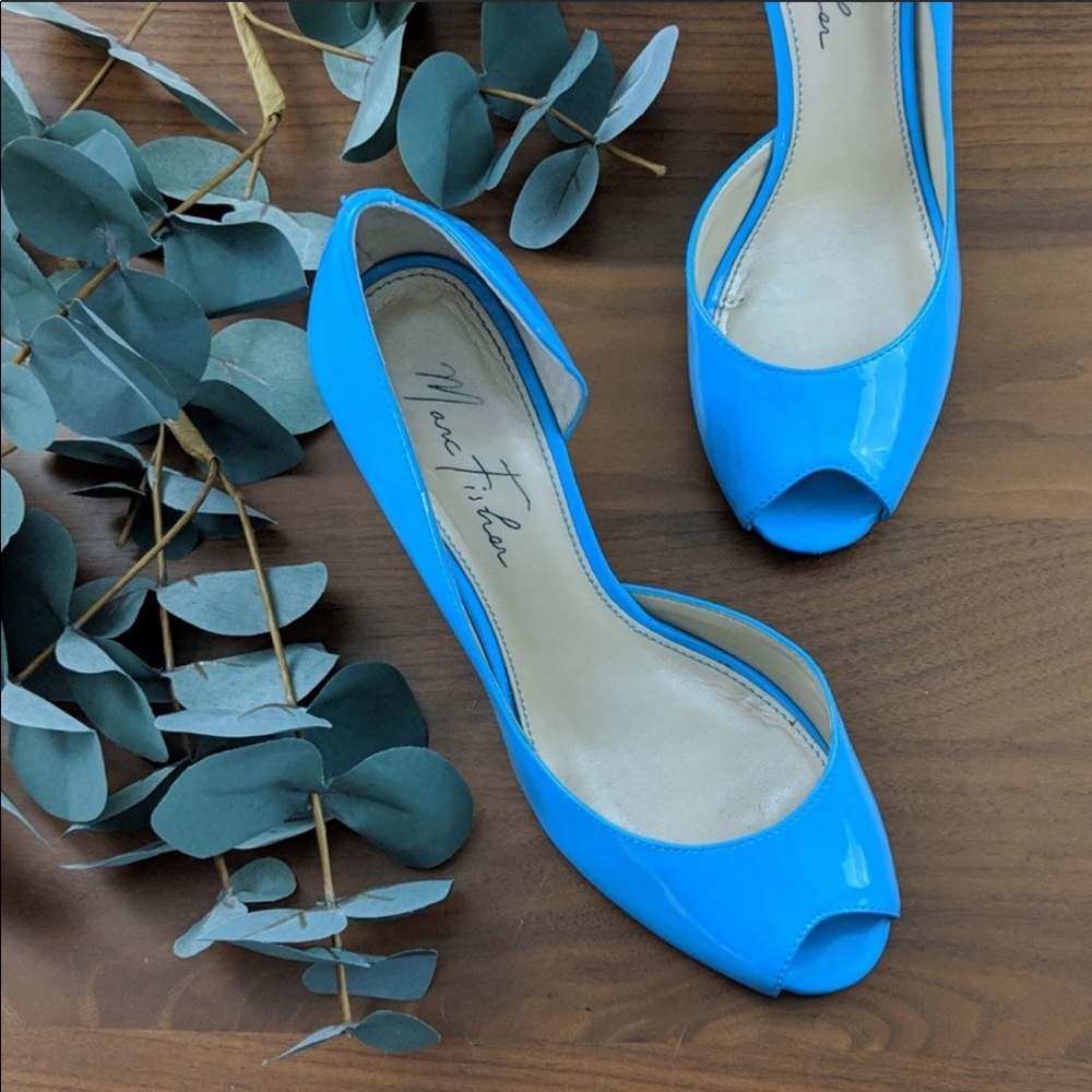 Marc Fisher | Blue Peep Toe Heels